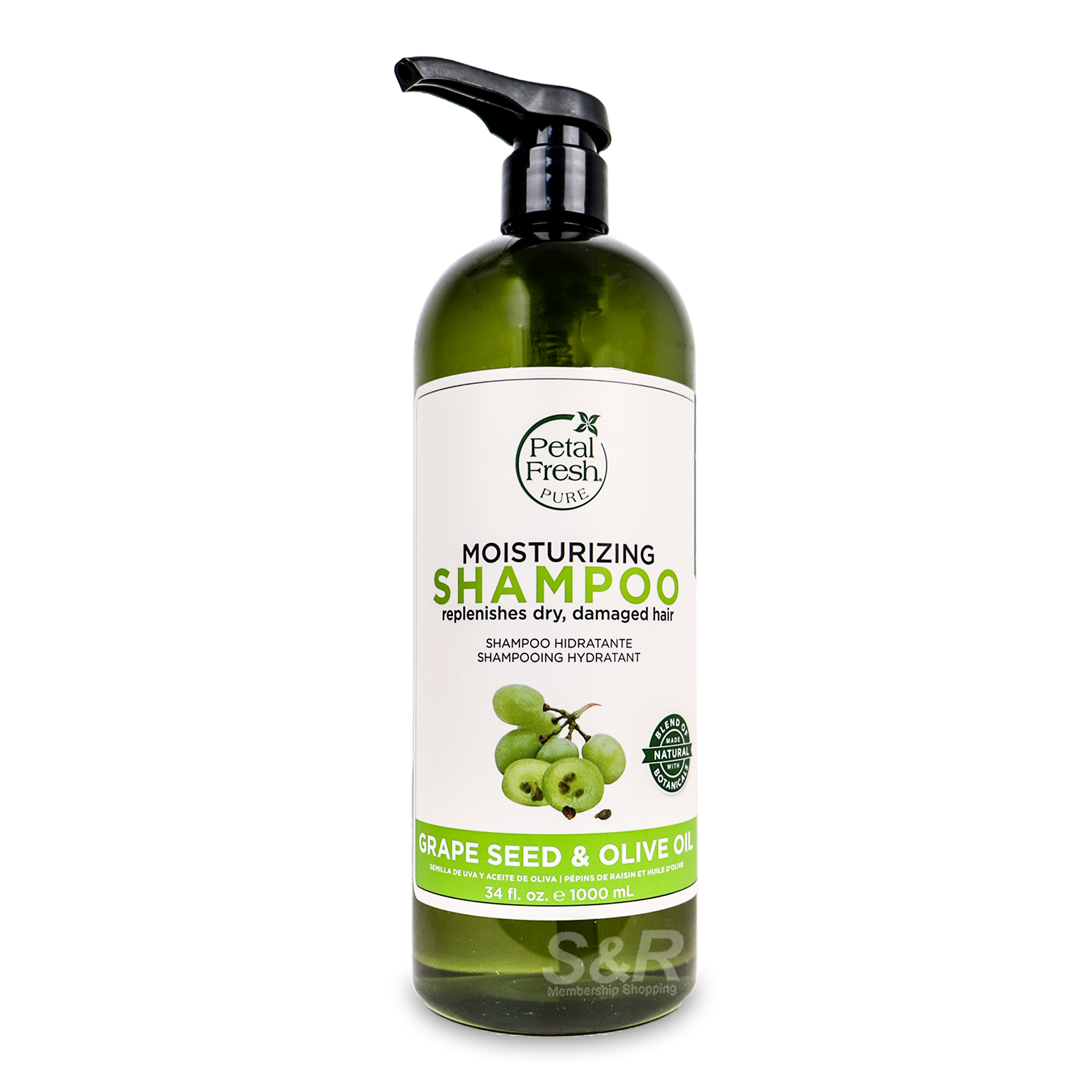 Petal Fresh Moisturizing Shampoo Grape Seed & Olive OIl 1000mL